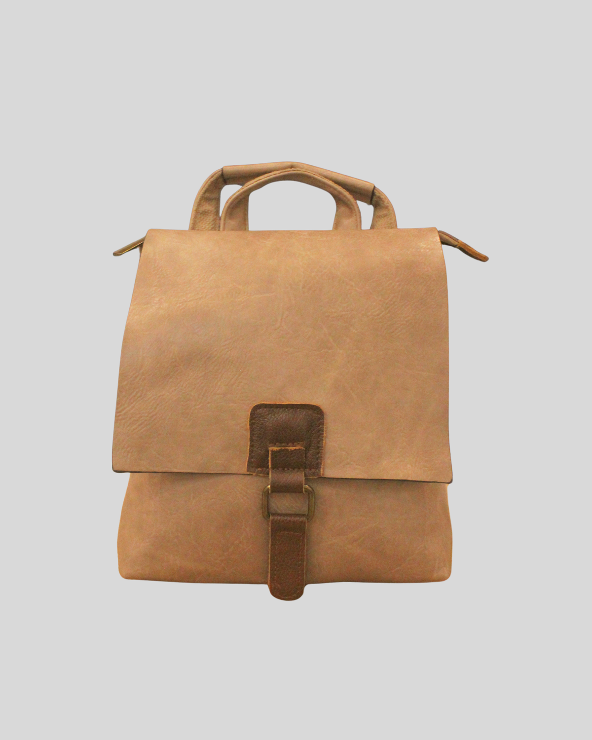 Sac Paolo Bags taupe convertible – Petit sac à dos & bandoulière