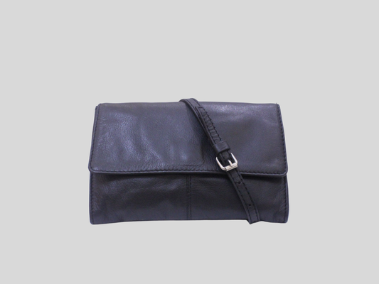 🇬🇧 Sac bandoulière Next noir en cuir véritable
