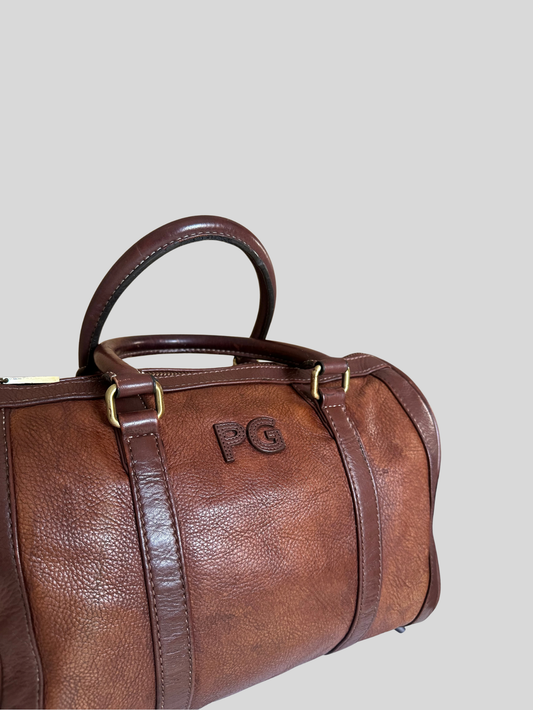 🇪🇸 Purificación García – Sac à main bowling marron