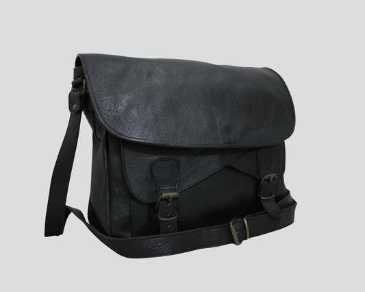 Sac à bandoulière cuir noir
