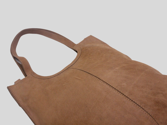 Sac cabas Justified marron effet python en cuir véritable