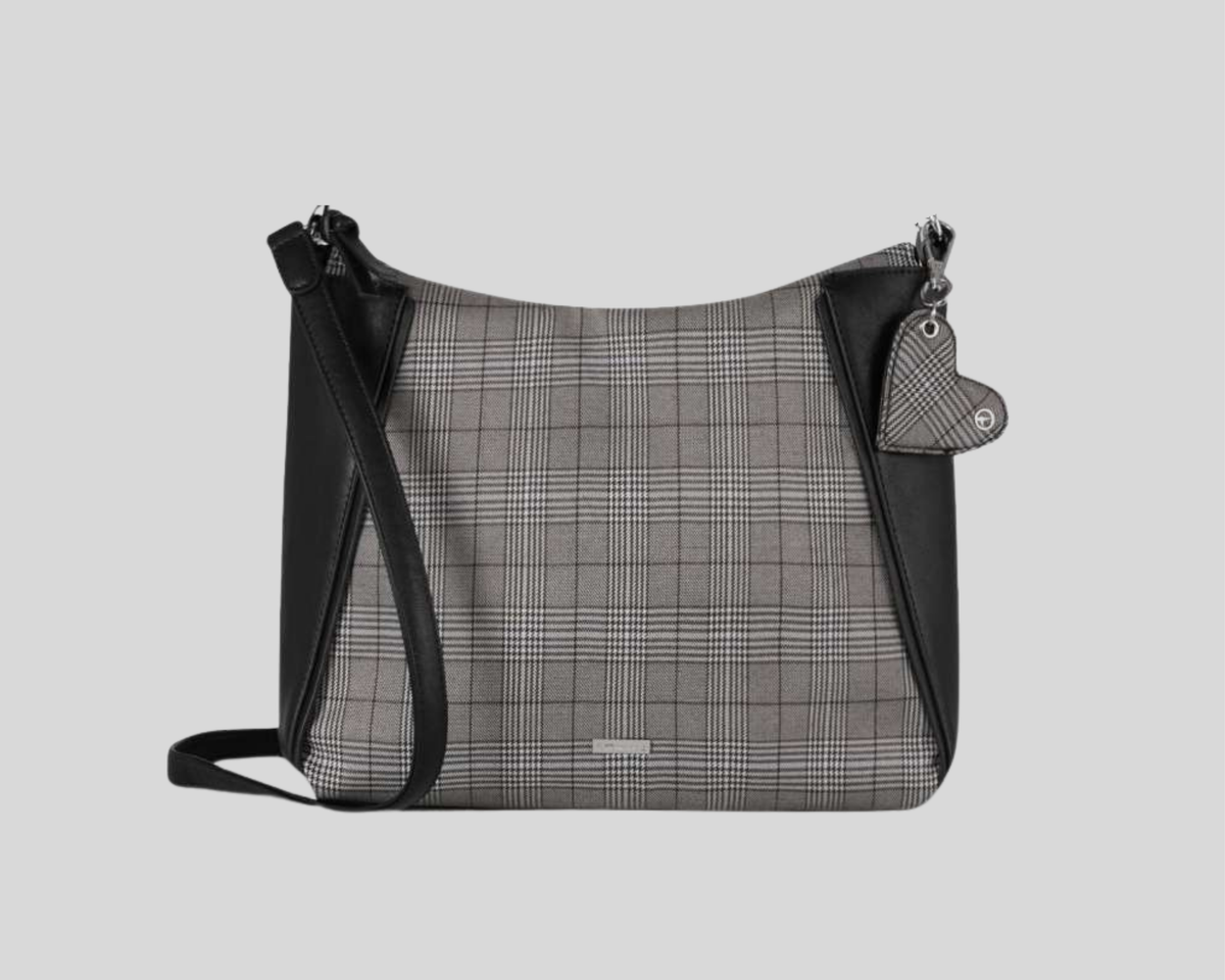 Sac bandoulière Tamaris en tissu et cuir