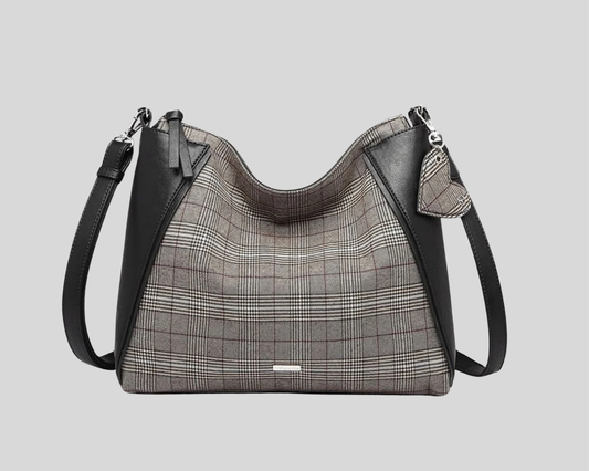 Sac bandoulière Tamaris en tissu et cuir