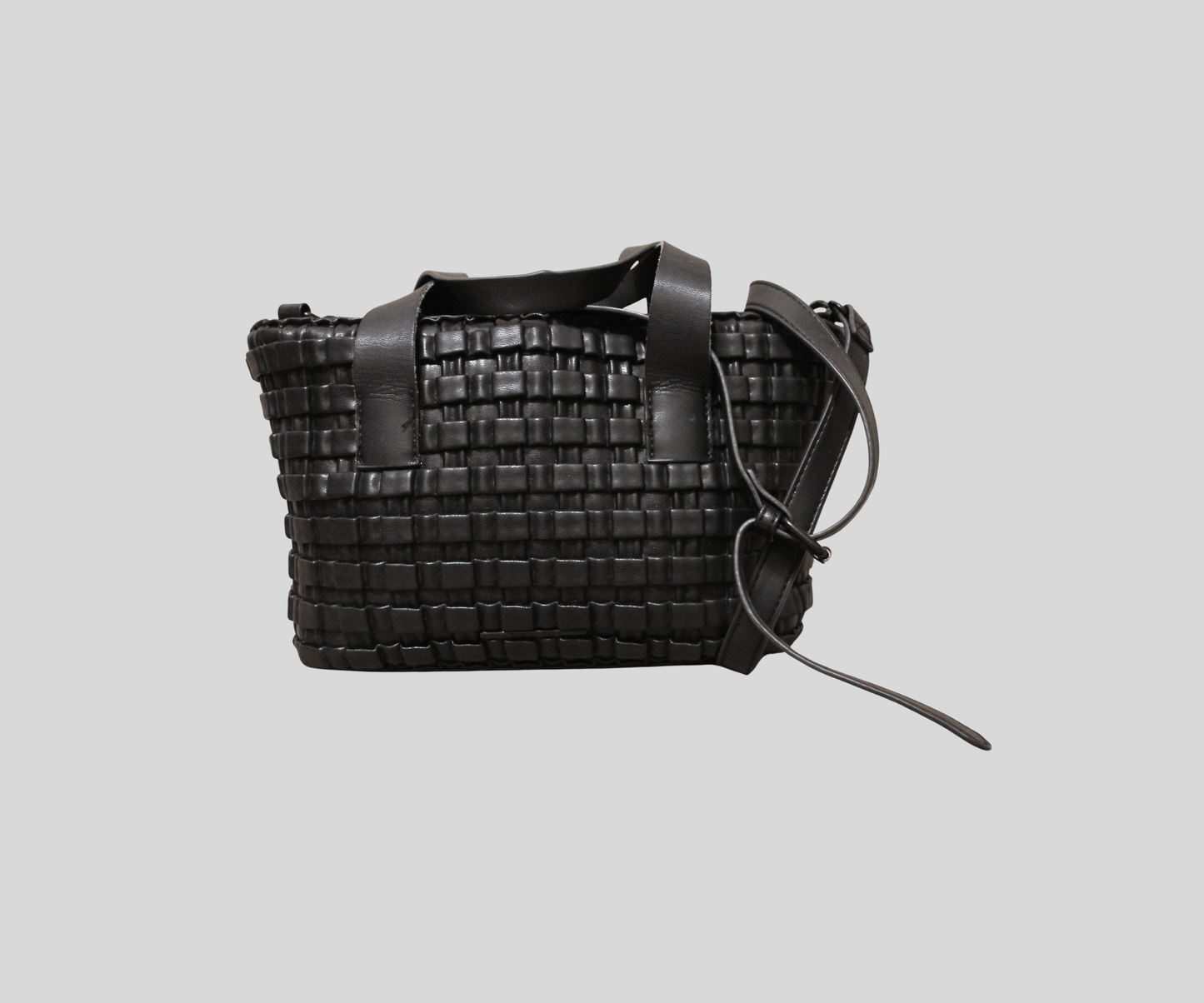 Sac cabas bandoulière Jo & Mr. Joe tressé marron