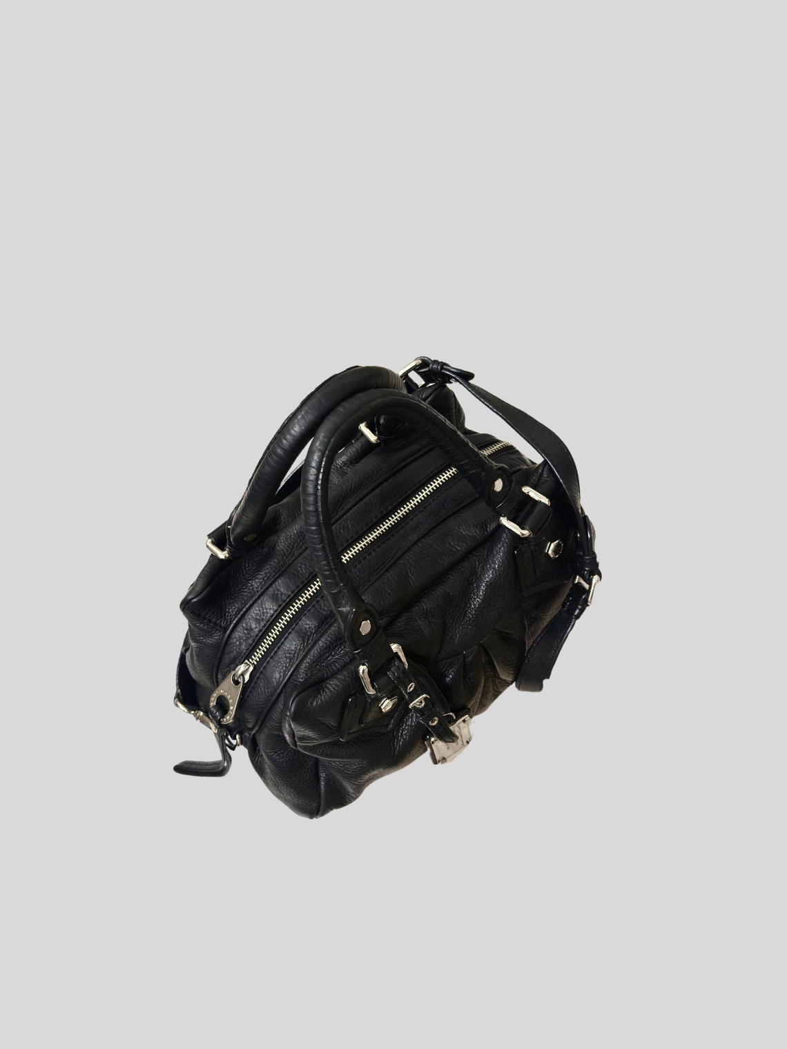 Marc by Marc Jacobs – Classic Q Baby Groovee noir en cuir véritable