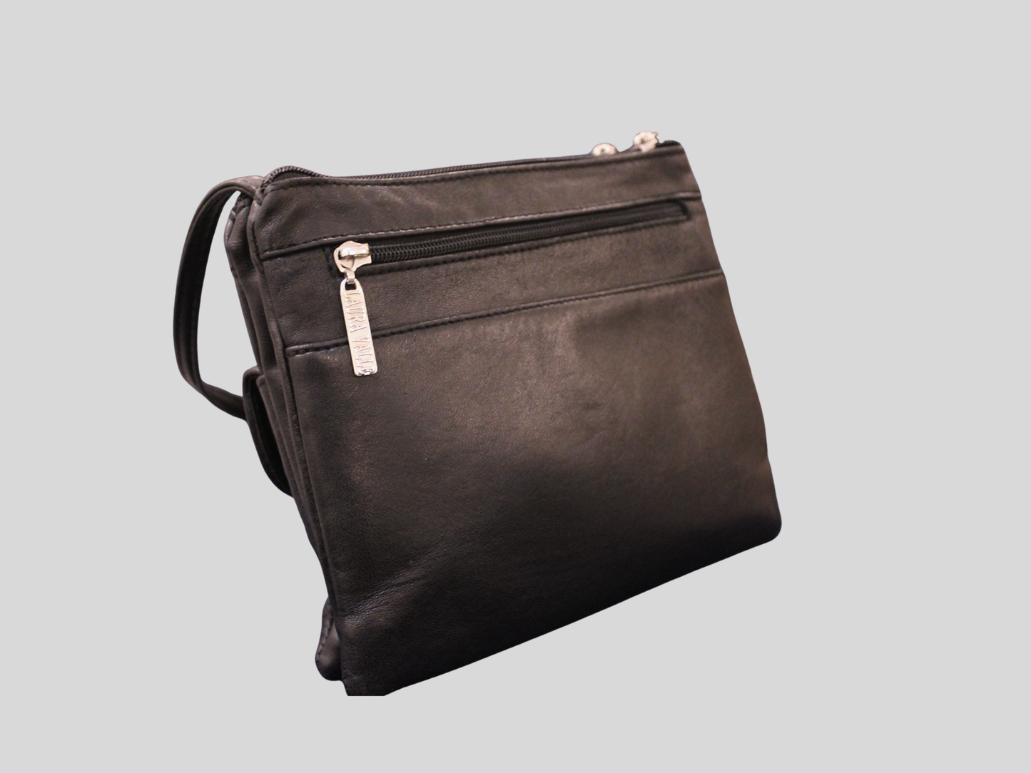 Sac à bandoulière Laura Valle noir en cuir véritable 🇪🇸