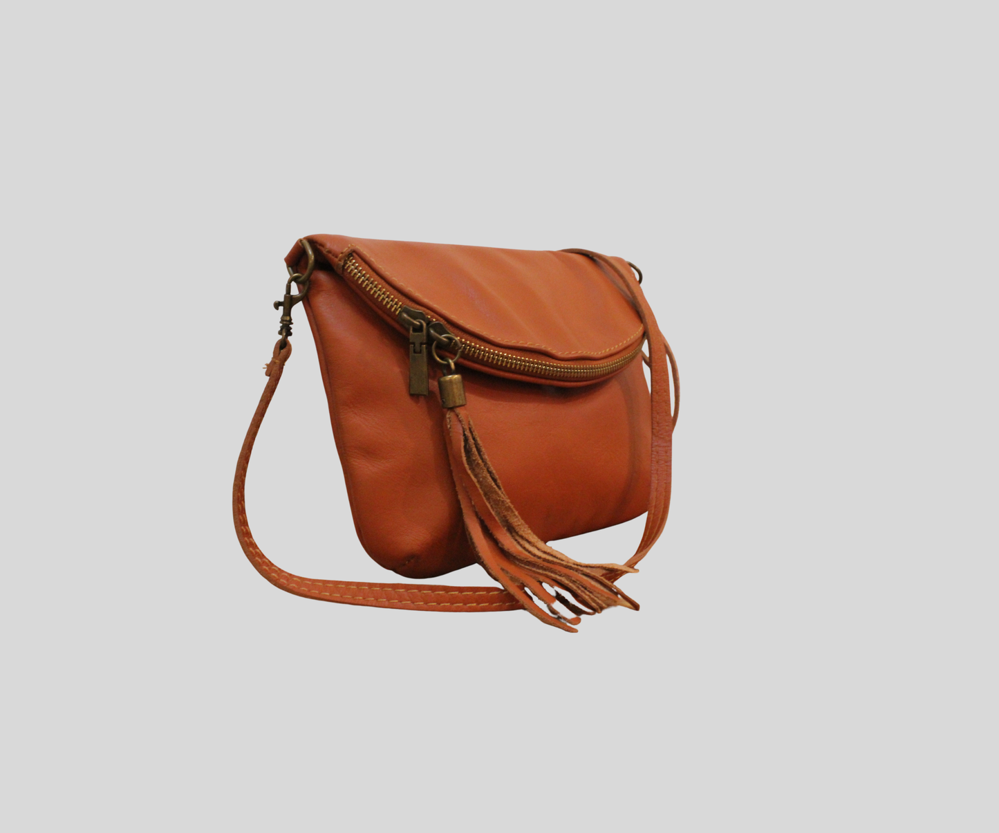 Sac bandoulière Anna Morellini Ancone cognac en cuir