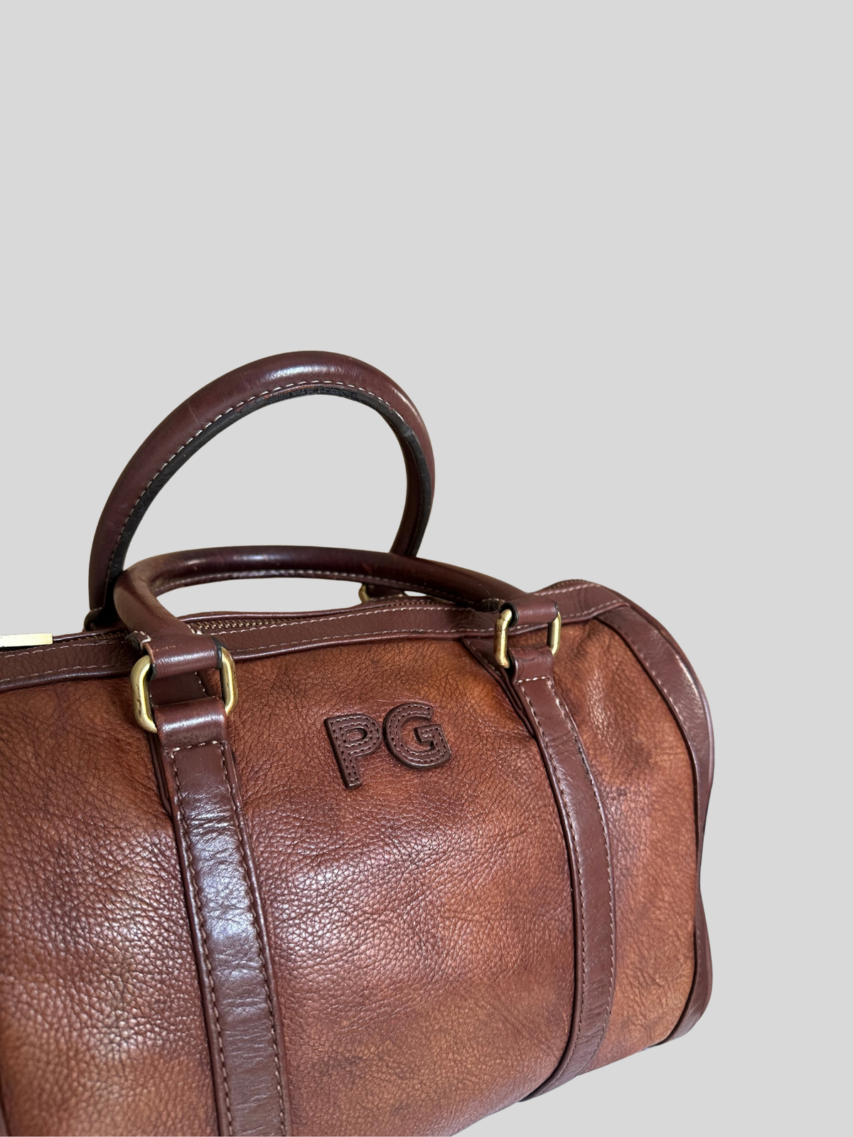 🇪🇸 Purificación García – Sac à main bowling marron