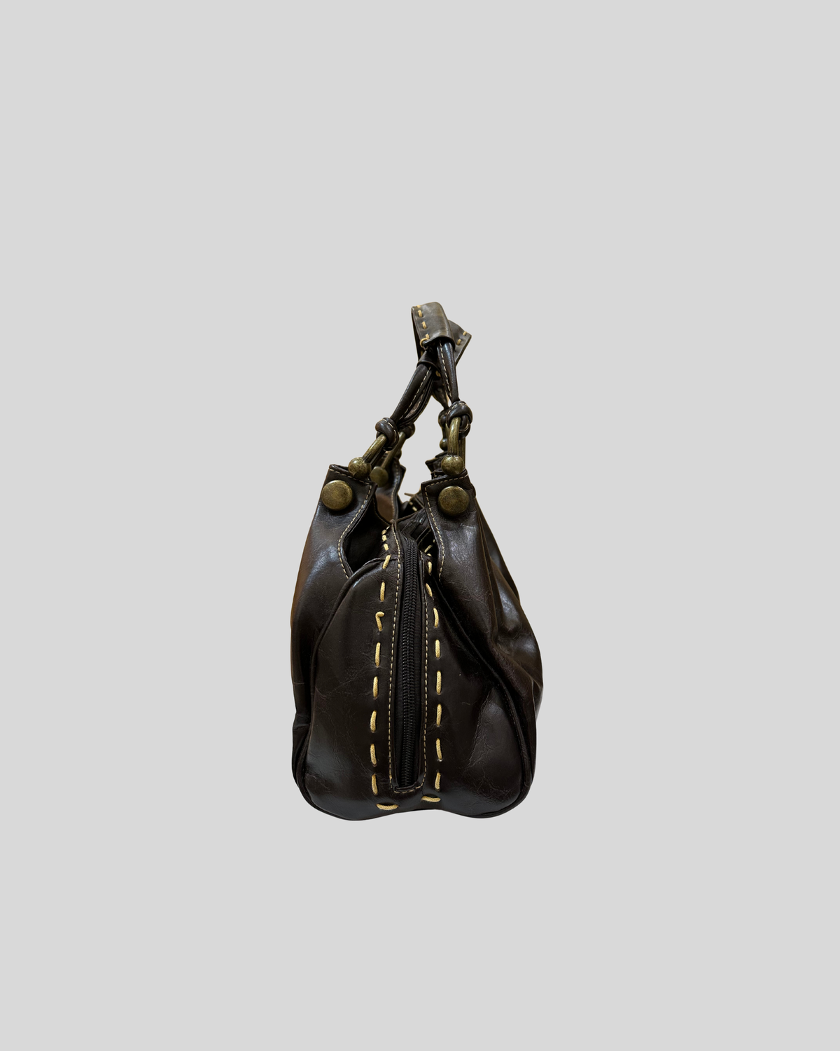 Elementz – Sac à main marron foncé multi-poches