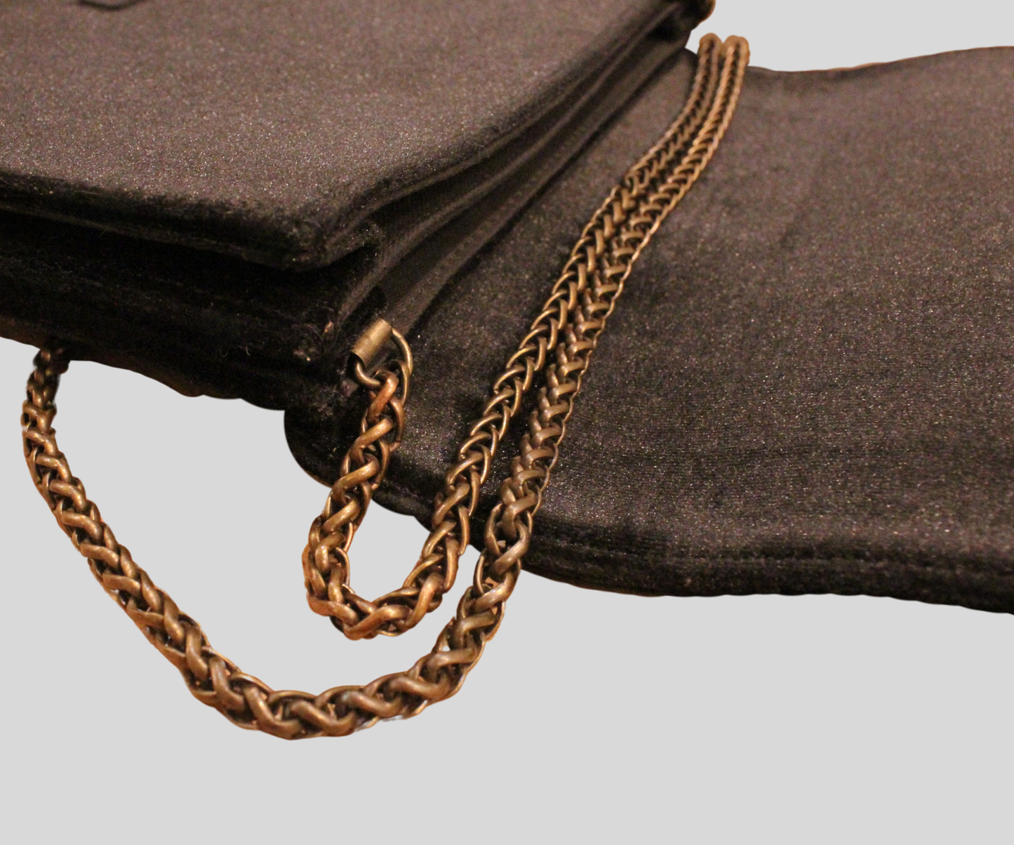 Pochette Tipe e Tacchi noire en daim et cuir Made in Italy