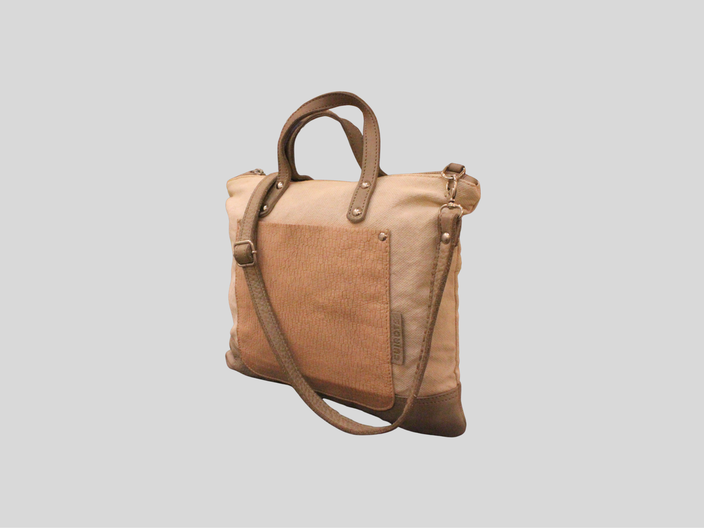 Sac à main et bandoulière Cuirots Canvas Mix beige