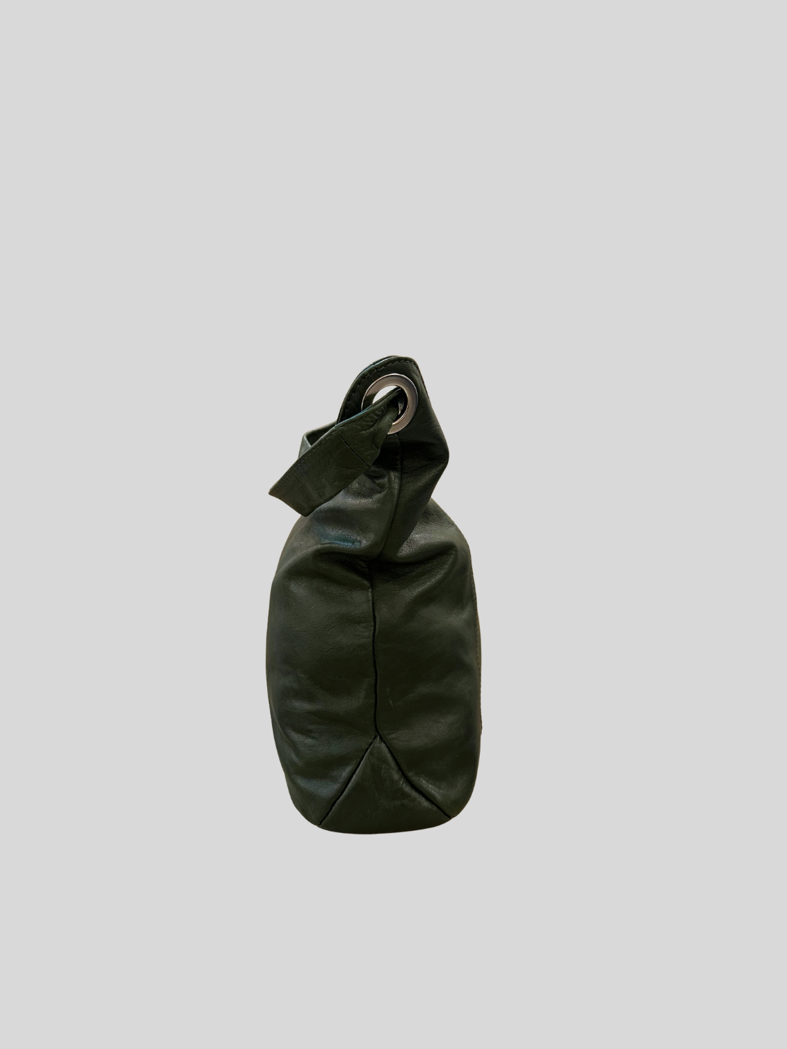 🇮🇹 Sac épaule vert foncé en cuir véritable – Made in Italy