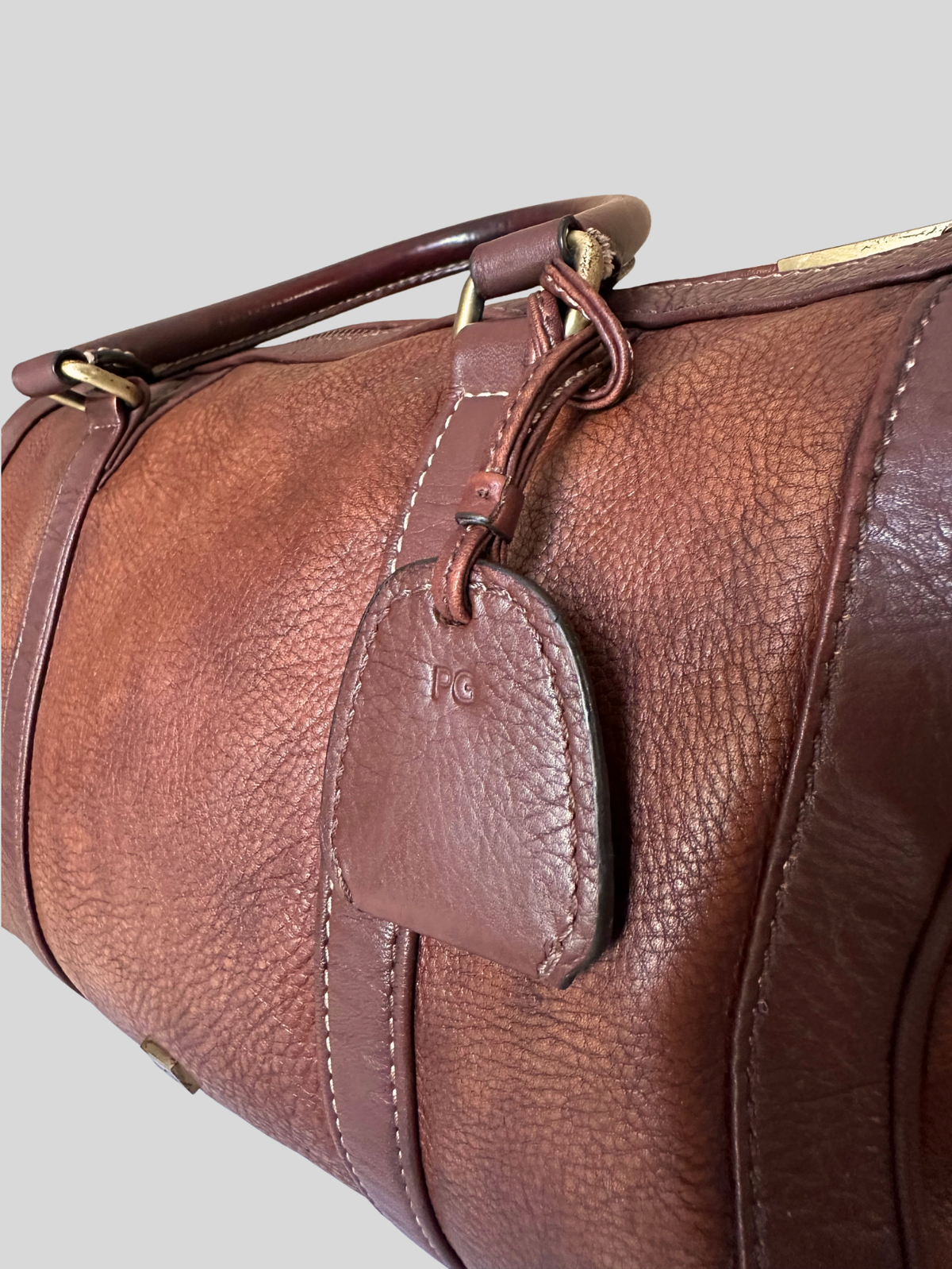 🇪🇸 Purificación García – Sac à main bowling marron