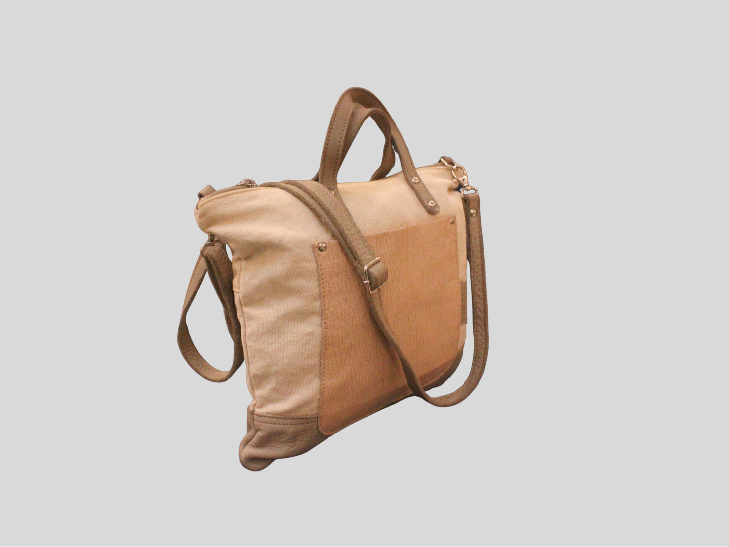 Sac à main et bandoulière Cuirots Canvas Mix beige