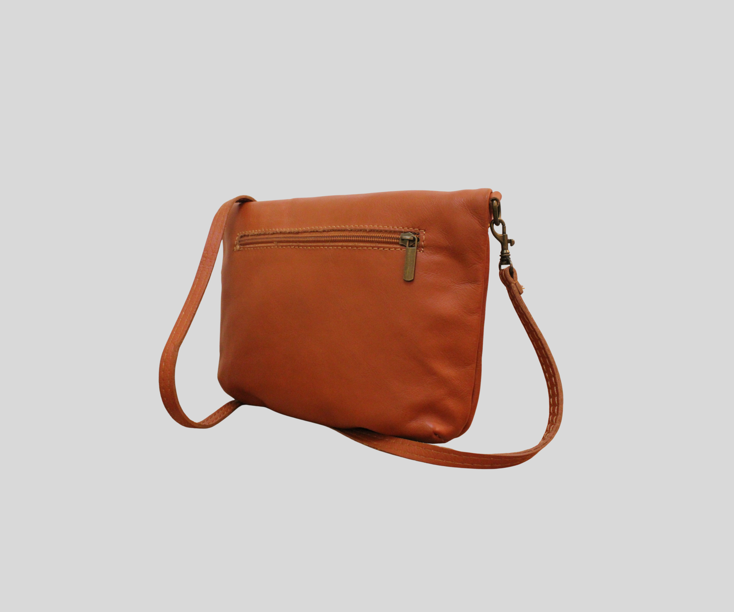 Sac bandoulière Anna Morellini Ancone cognac en cuir