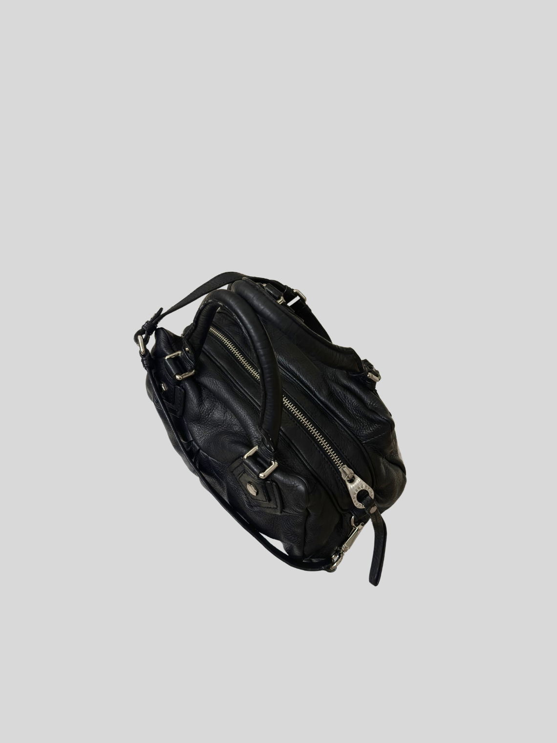 Marc by Marc Jacobs – Classic Q Baby Groovee noir en cuir véritable