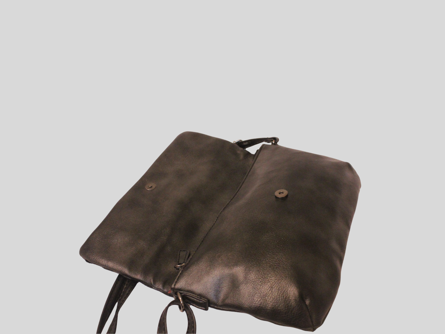 Sac à bandoulière gris foncé tressé
