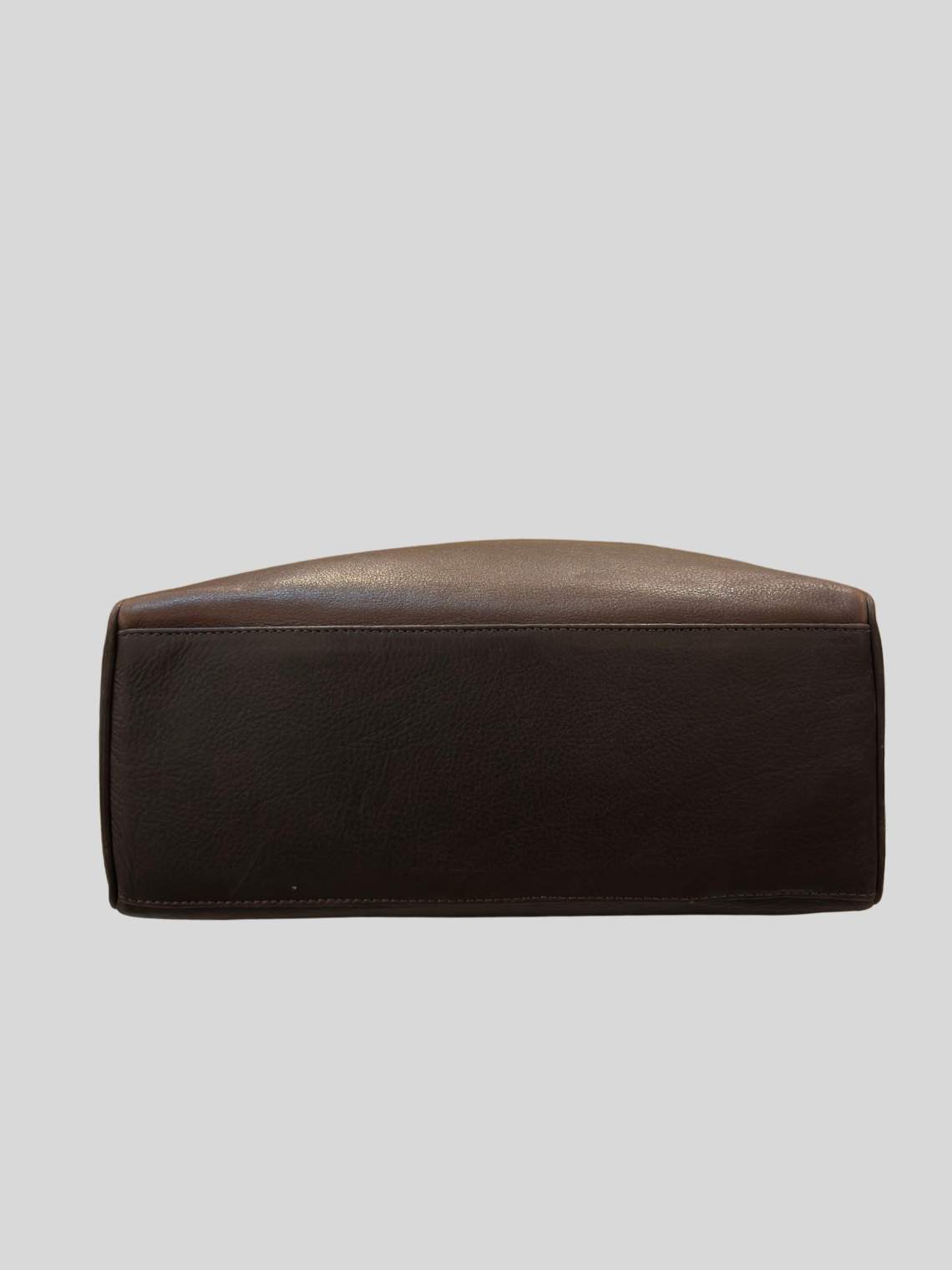🇮🇹 Valerio Bassotto 1971 – Grand sac épaule marron en cuir véritable