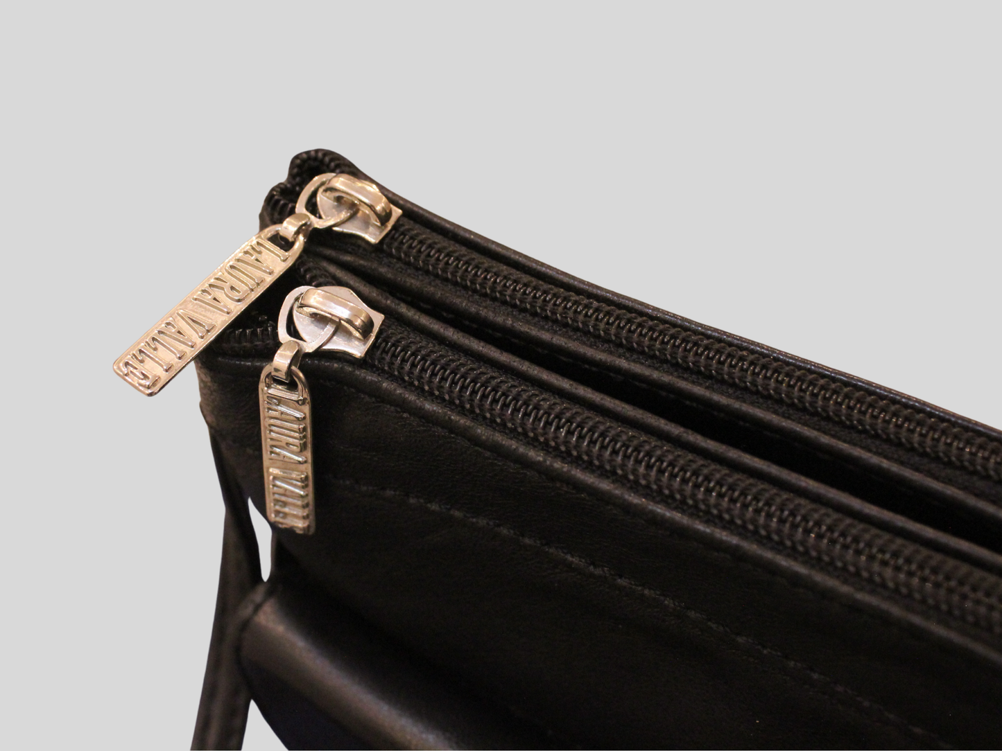 Sac à bandoulière Laura Valle noir en cuir véritable 🇪🇸
