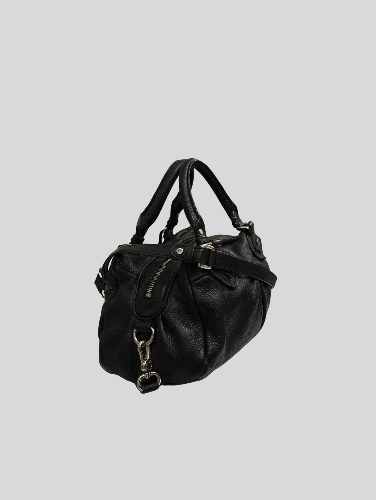 Marc by Marc Jacobs – Classic Q Baby Groovee noir en cuir véritable