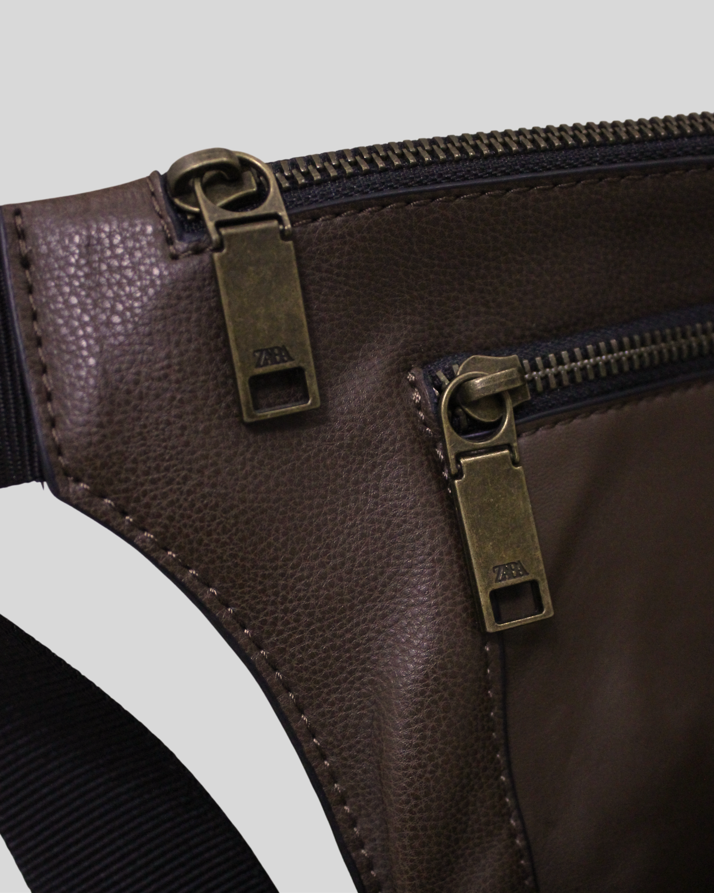 Sac banane unisexe Zara marron