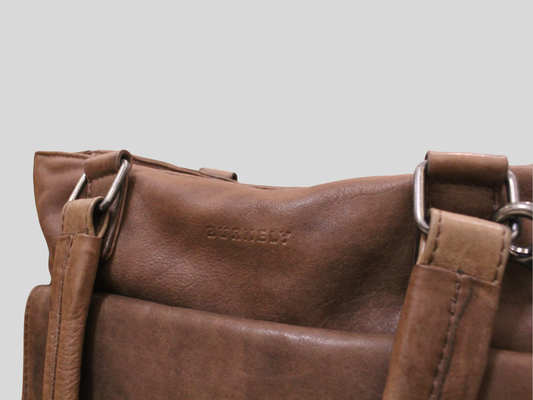 🇳🇱 Burkely – Cabas cuir véritable marron