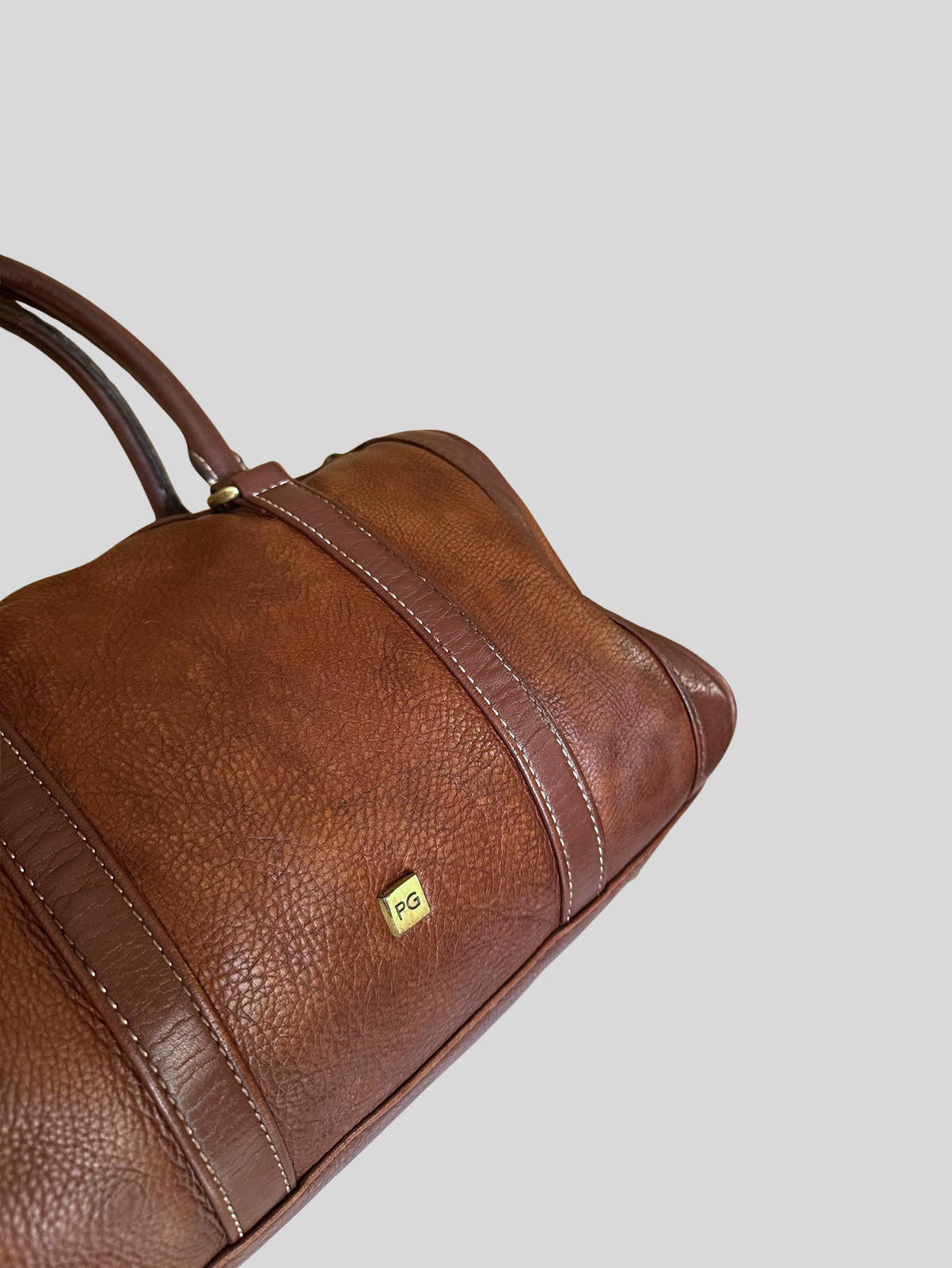 🇪🇸 Purificación García – Sac à main bowling marron