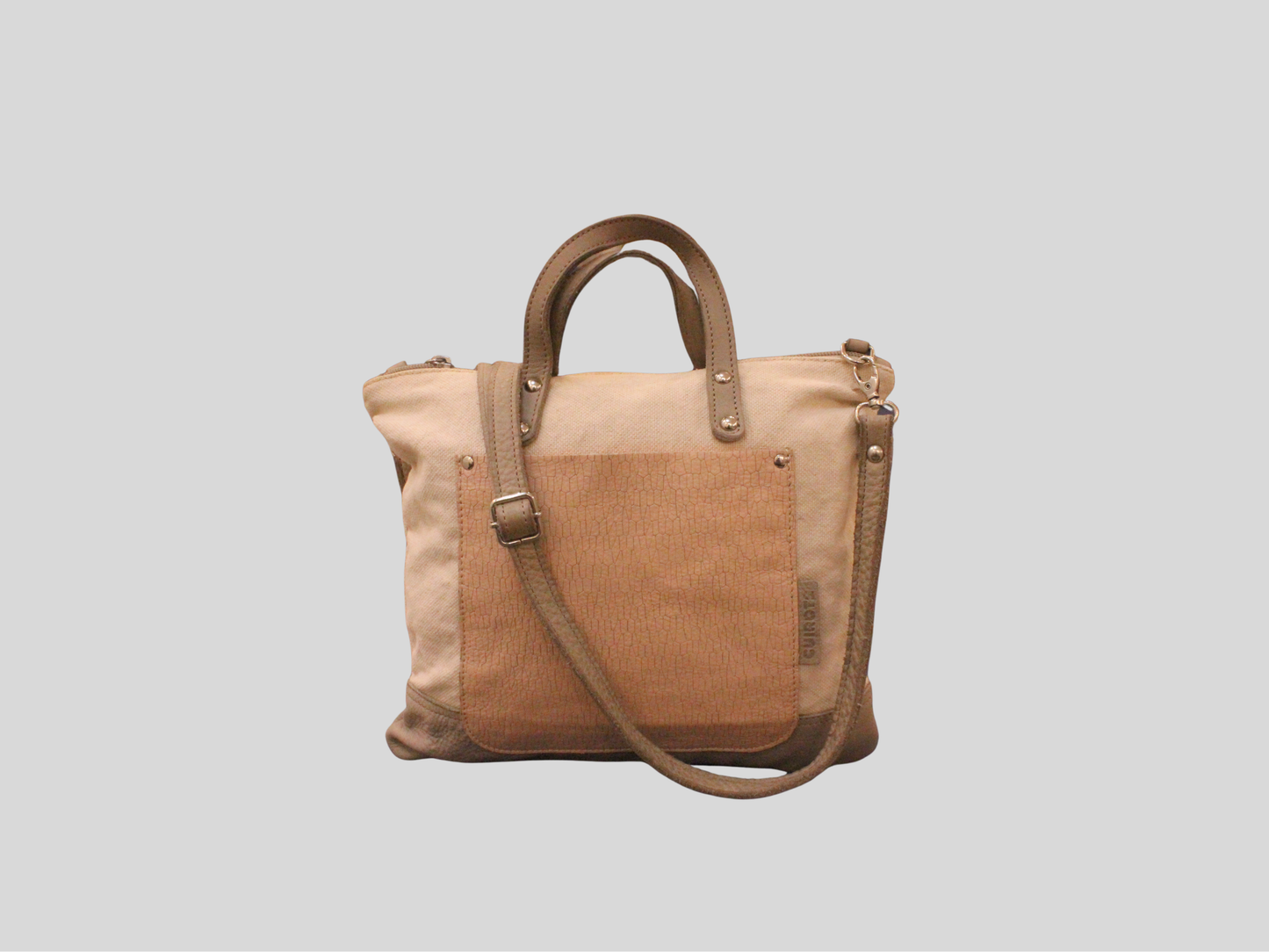 Sac à main et bandoulière Cuirots Canvas Mix beige