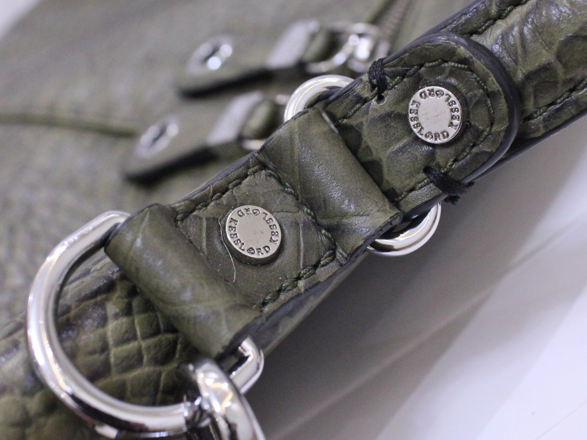 🇫🇷 Kesslord Jekyll – Cabas cuir vert effet croco
