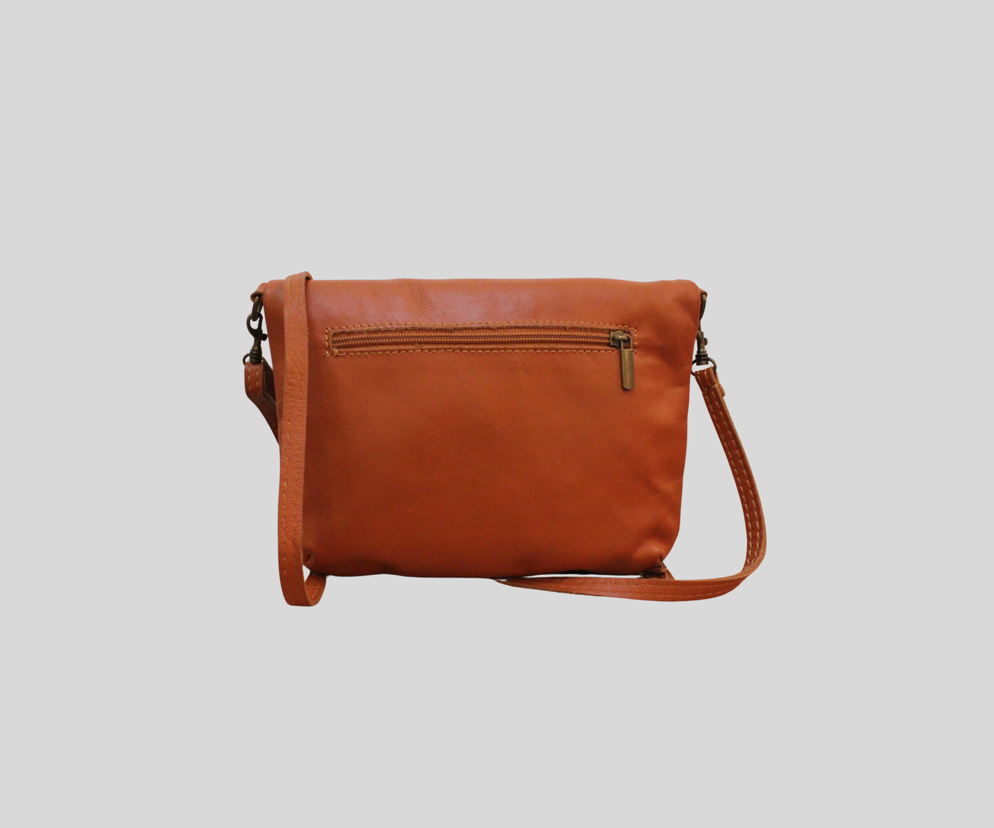 Sac bandoulière Anna Morellini Ancone cognac en cuir