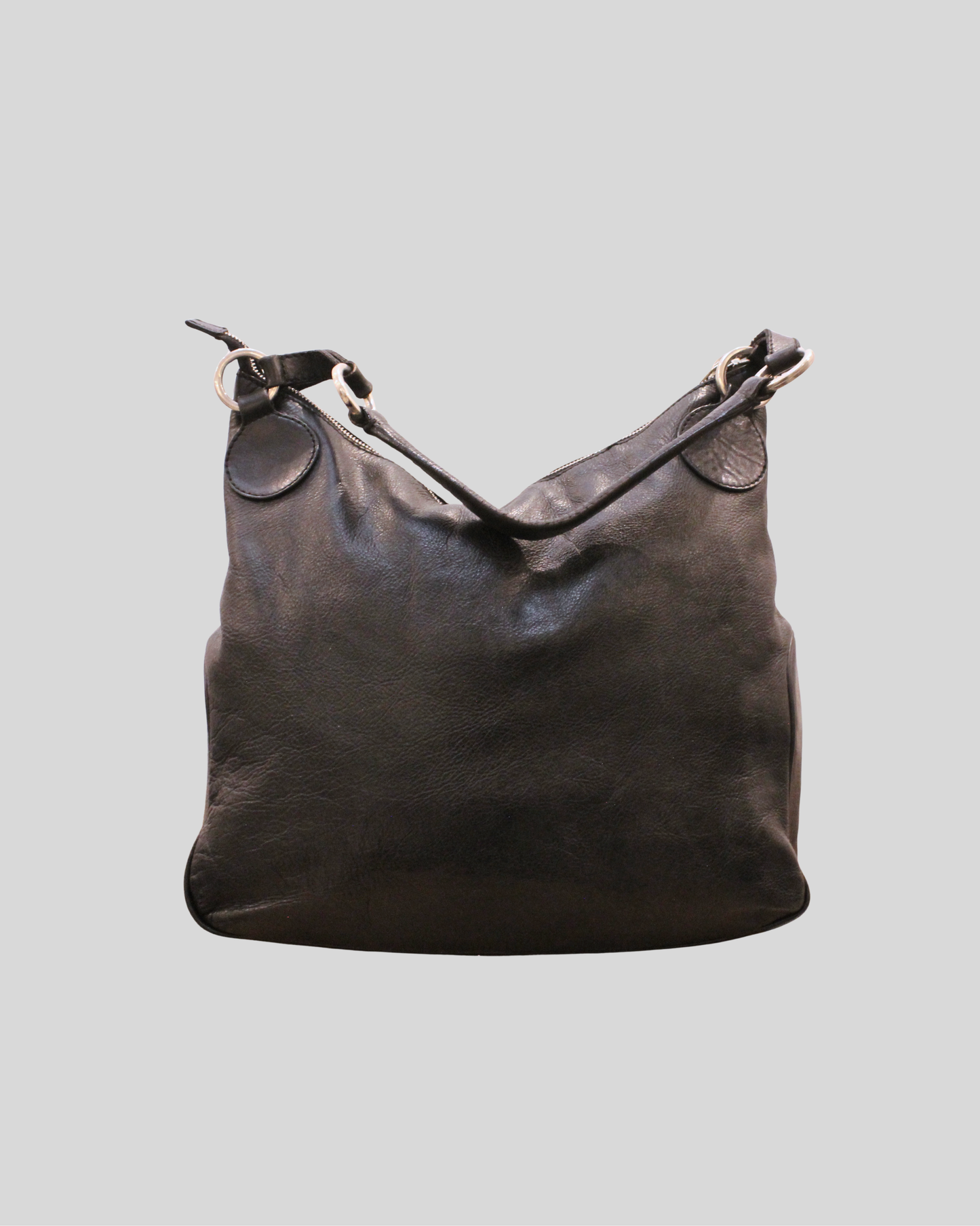 Sac porté épaule Emporio Armani noir en cuir véritable