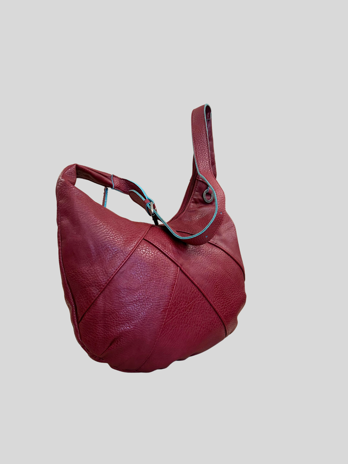 🇪🇸 Skunkfunk – Sac épaule rouge bordeaux à panneaux