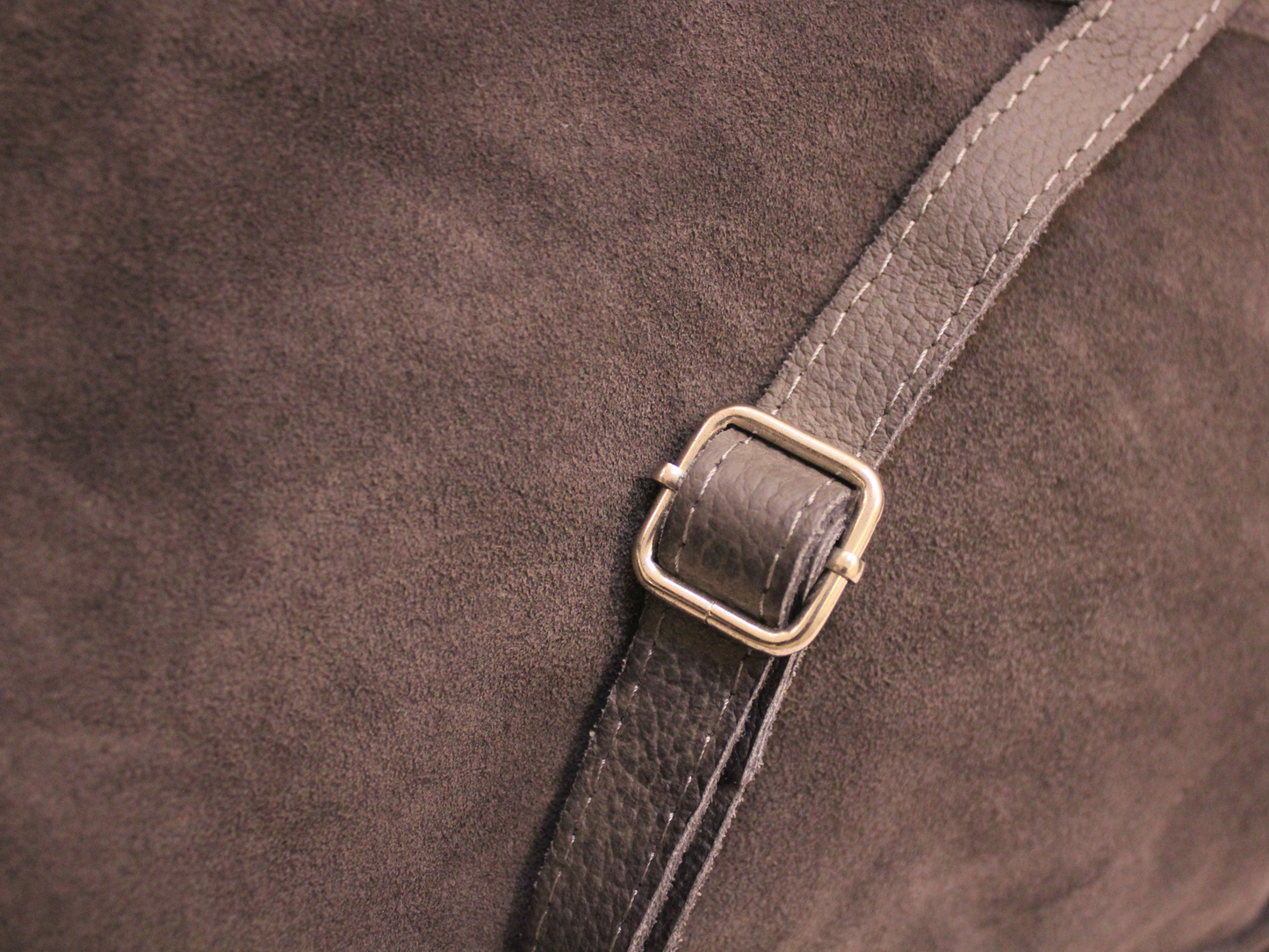 Sac Cabas en Cuir Suède Gris – Studio Moda #82 Made in Italy 🇮🇹