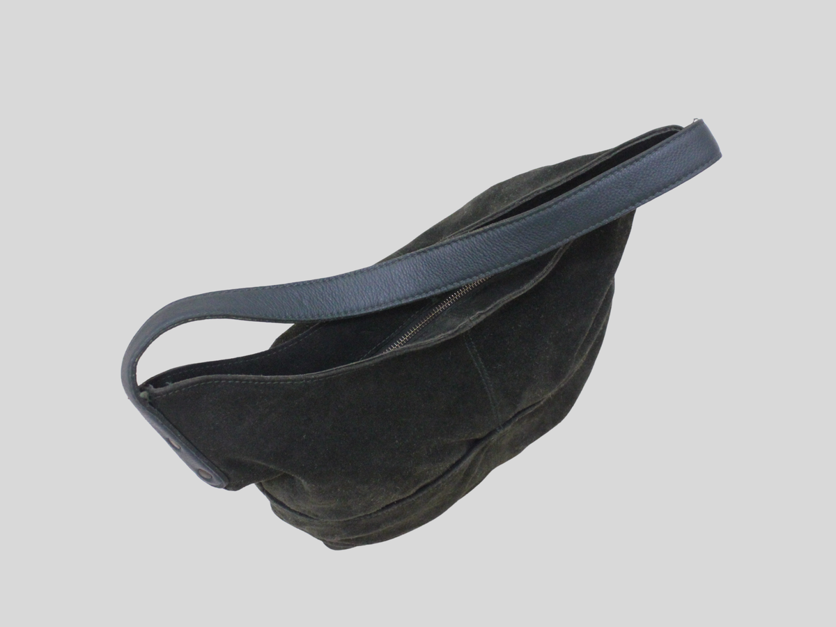 🇬🇧 FatFace – Sac épaule en daim vert foncé