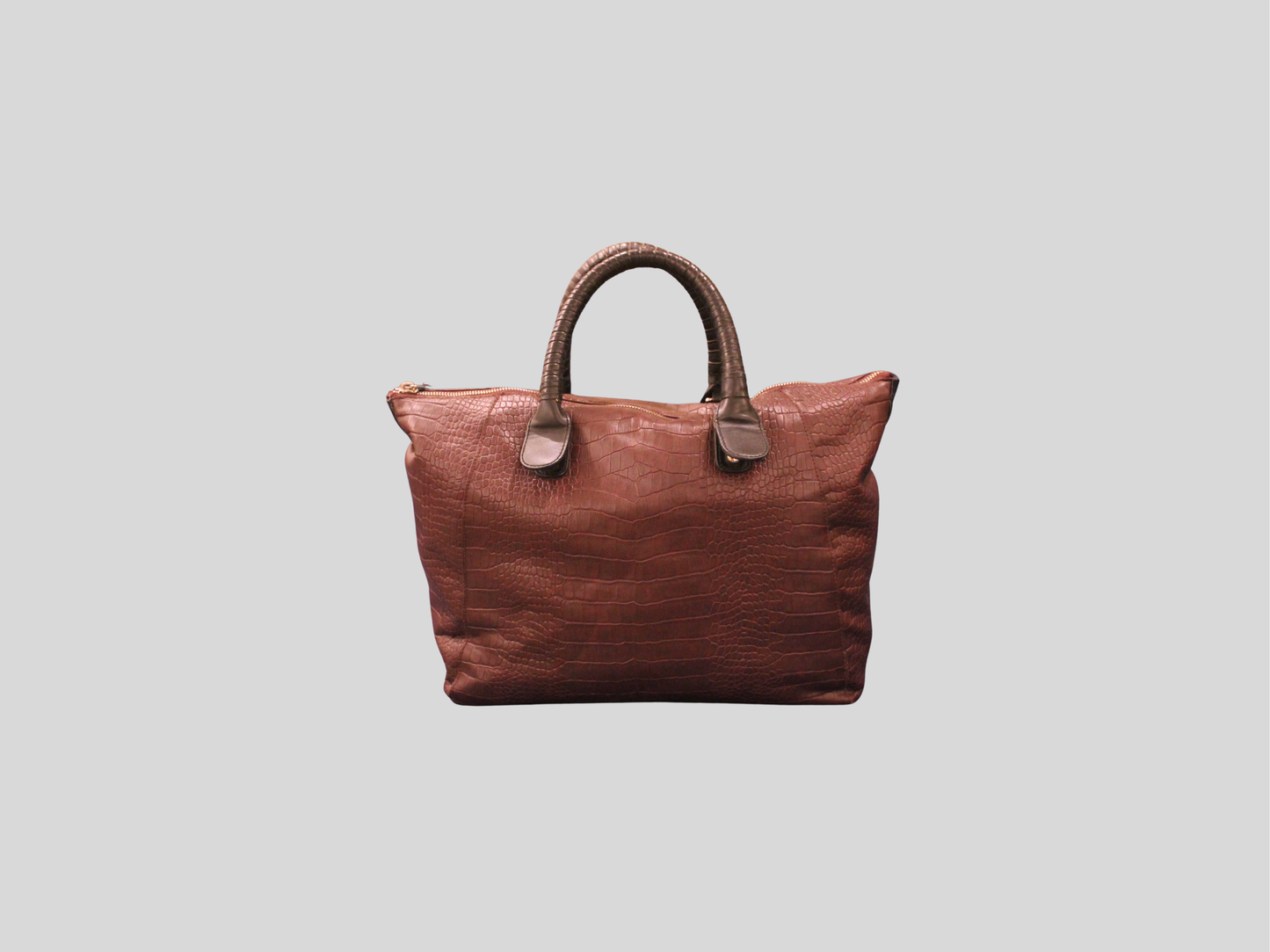 Sac à main violet effet croco grand format TOPSHOP