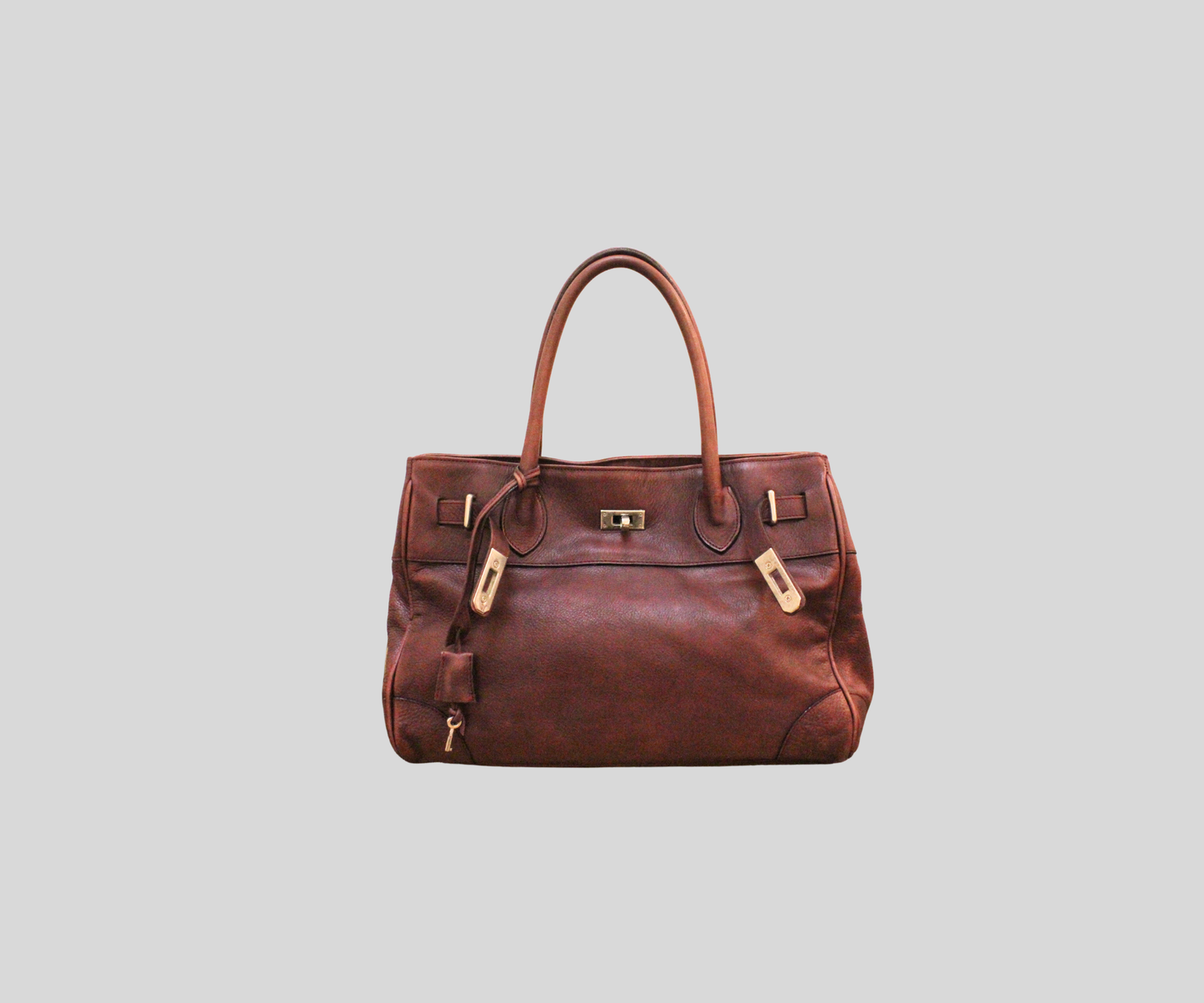 Sac à main Nuria Sanchez bordeaux en cuir véritable