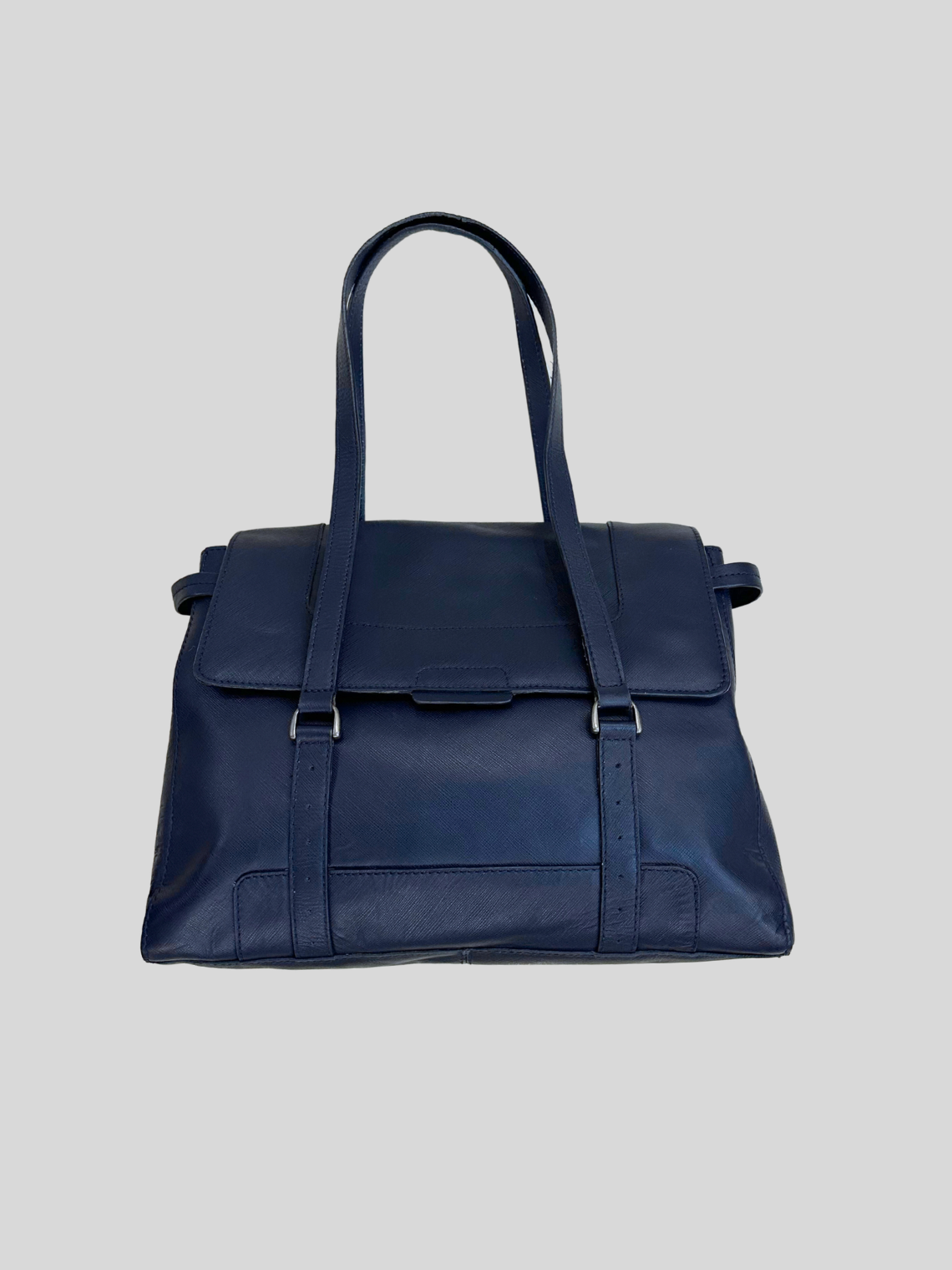 🇬🇧 White Stuff – Sac à main bleu marine à rabat