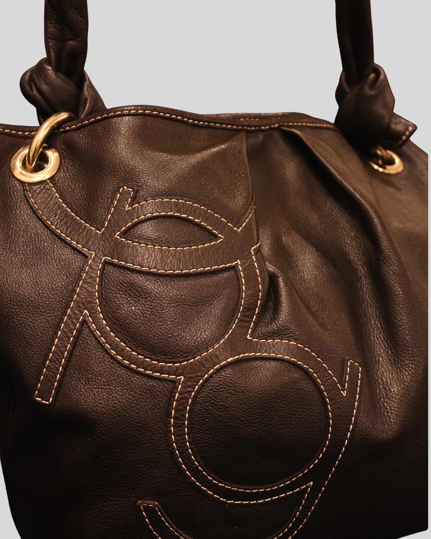 Purificación García — Sac fourre-tout marron
