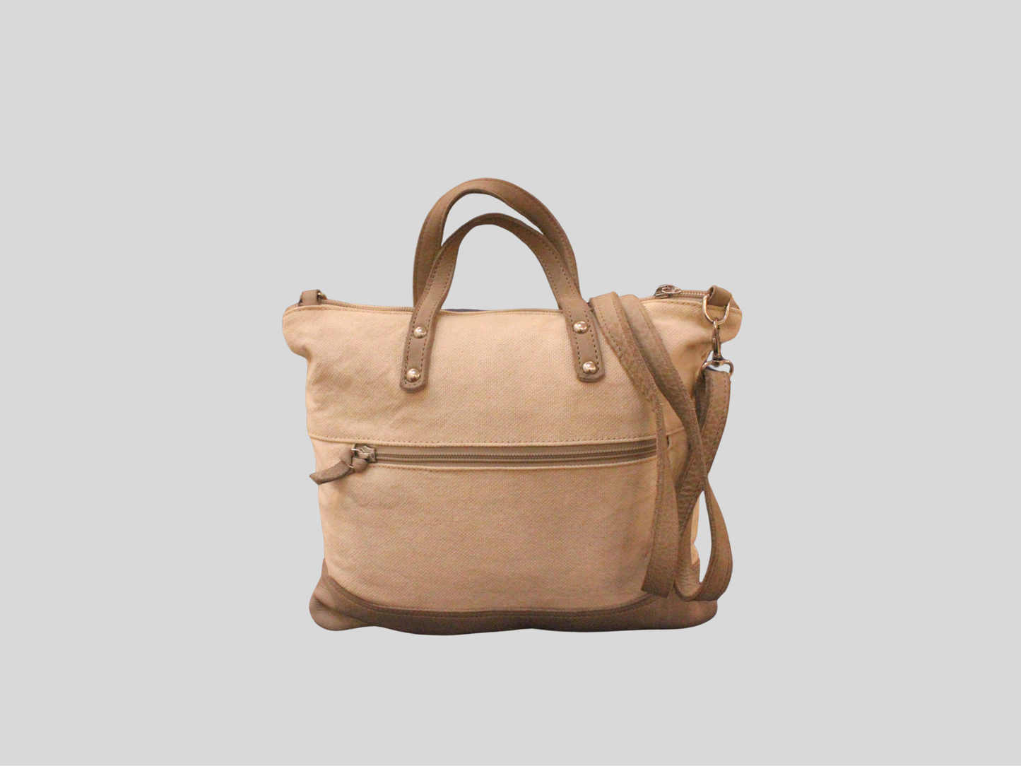 Sac à main et bandoulière Cuirots Canvas Mix beige