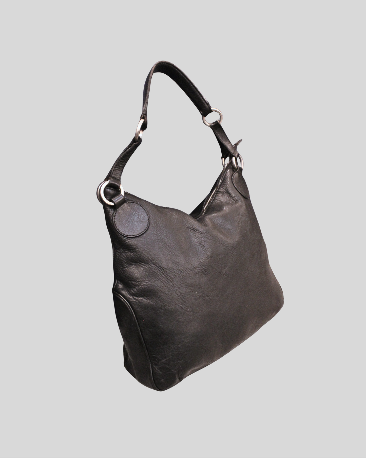 Sac porté épaule Emporio Armani noir en cuir véritable