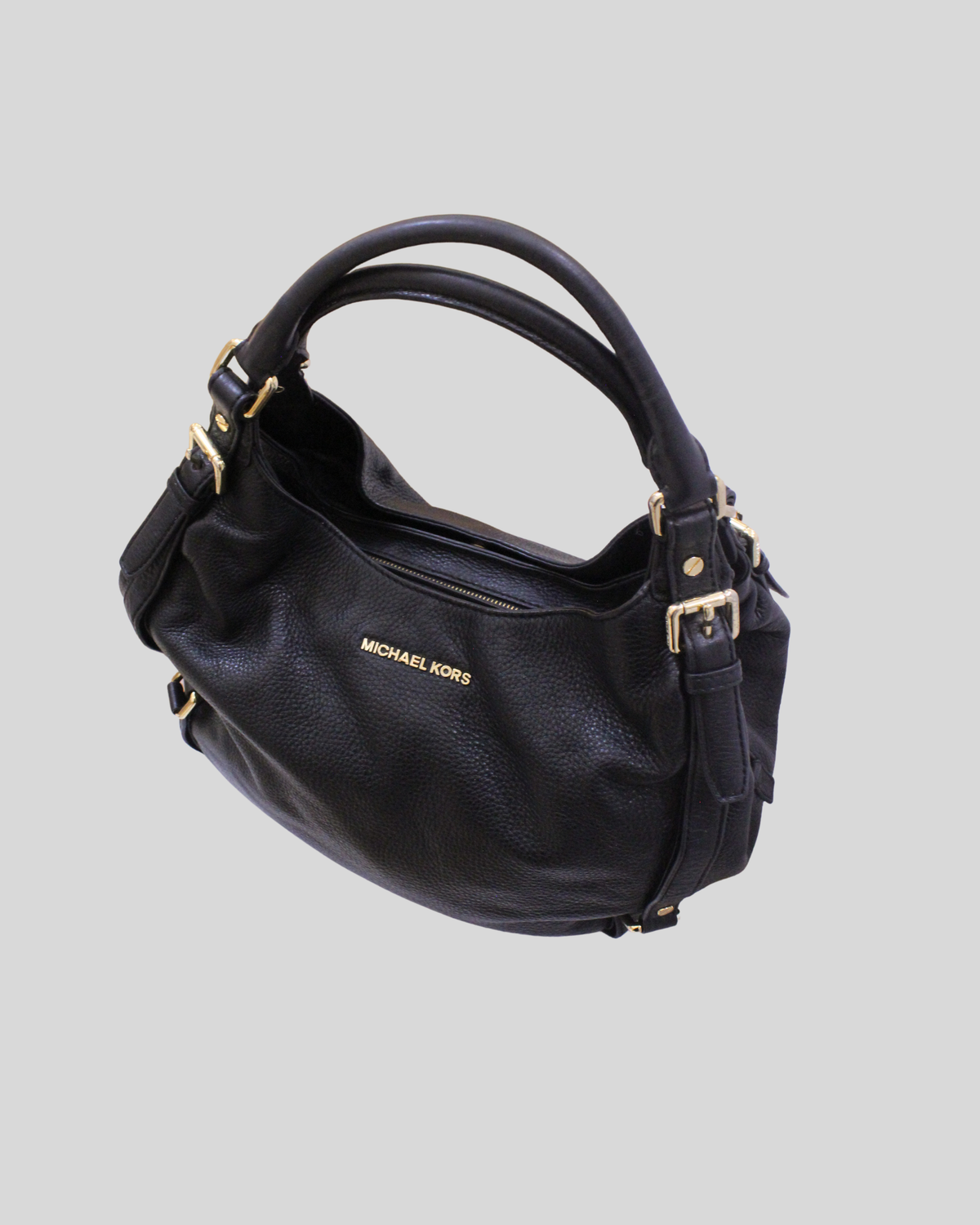 🇺🇸 Michael Kors Bedford – Grand sac hobo noir en cuir