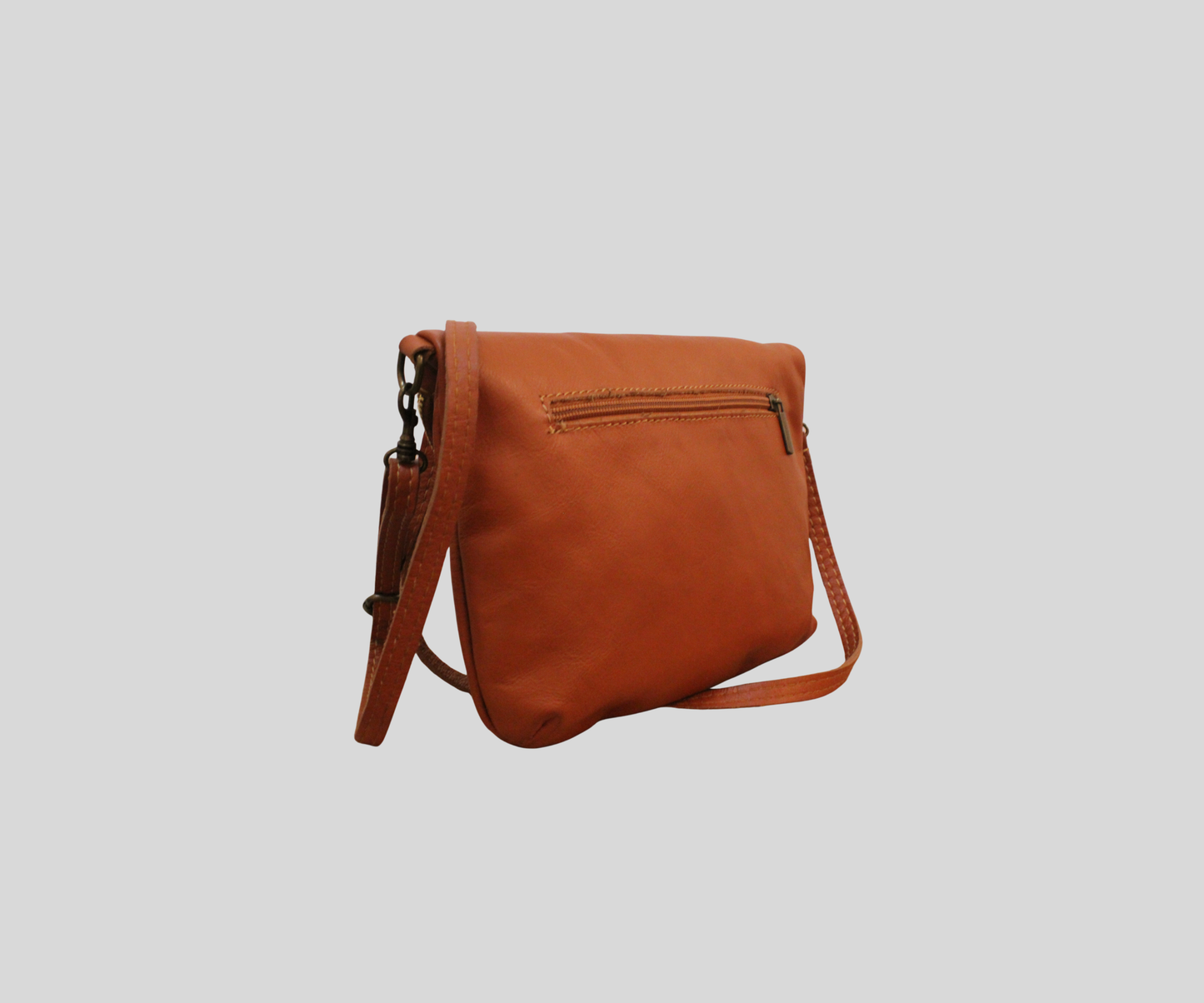 Sac bandoulière Anna Morellini Ancone cognac en cuir