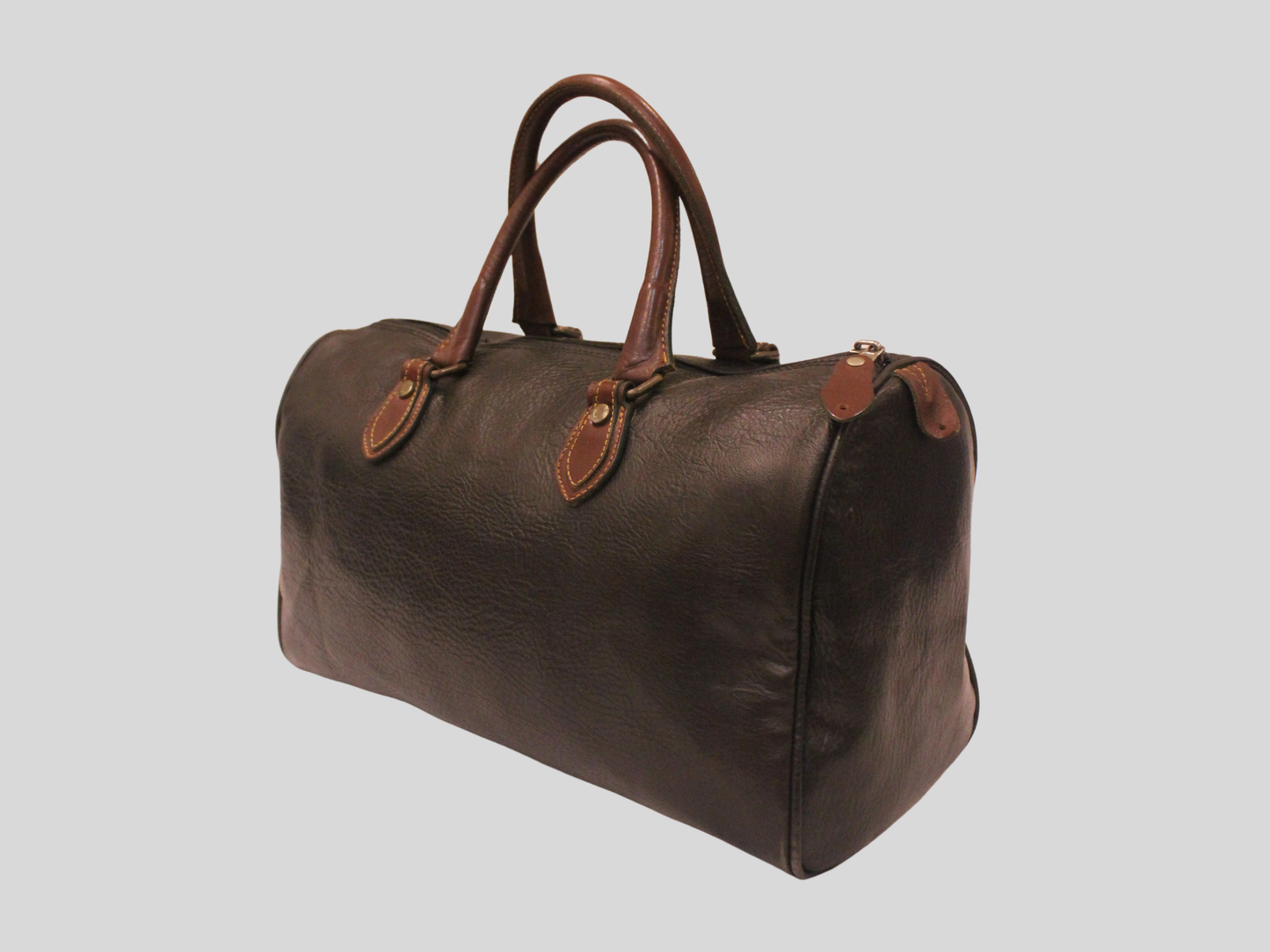 Sac de Voyage Polochon en Cuir Vintage – Nobuck
