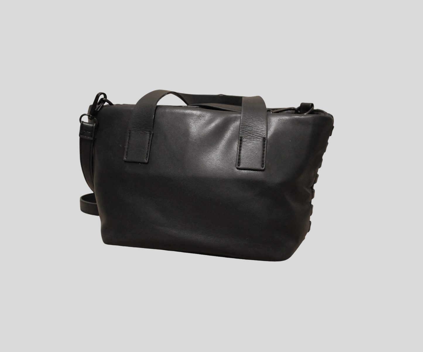 Sac cabas bandoulière Jo & Mr. Joe tressé marron