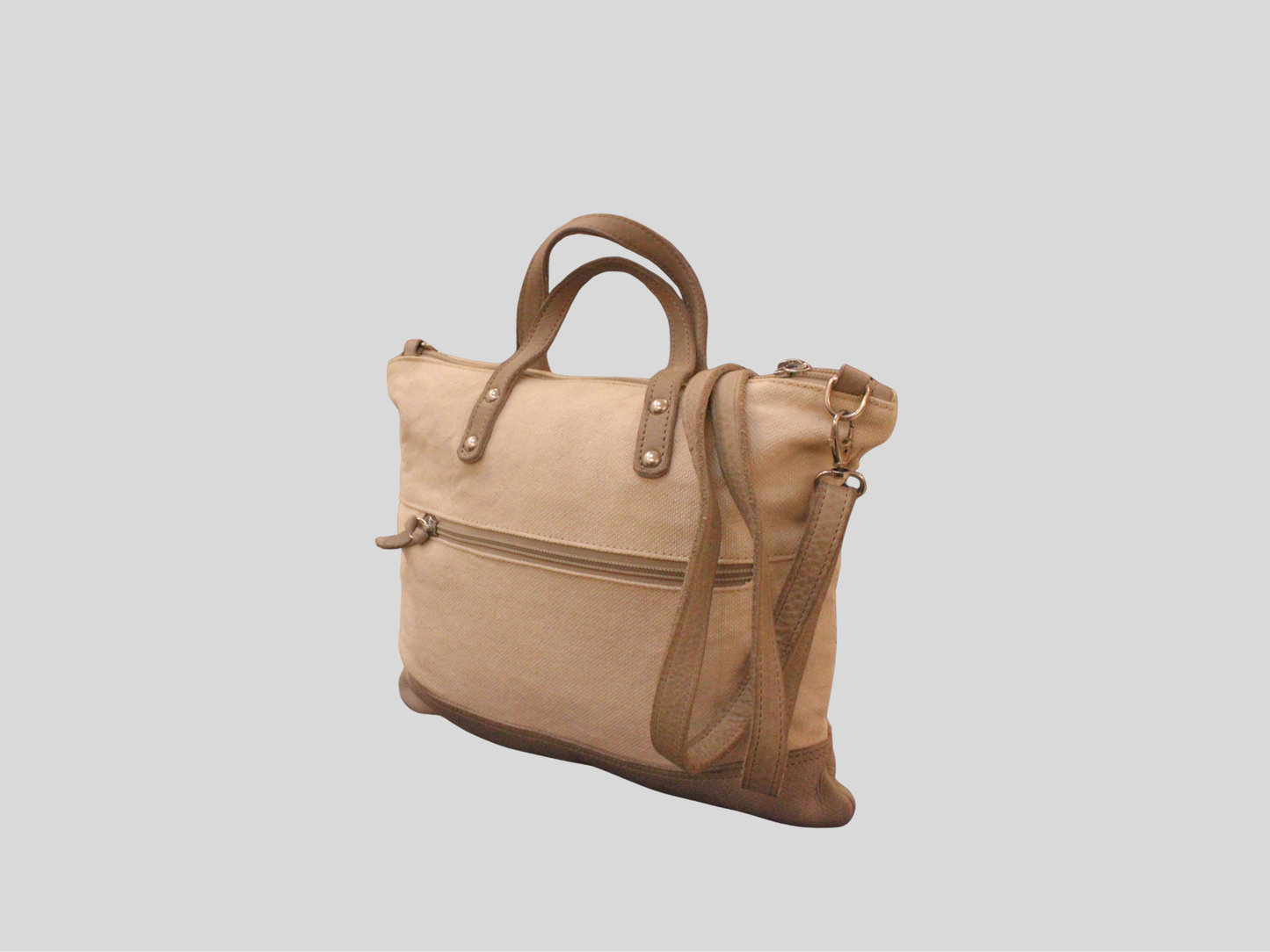 Sac à main et bandoulière Cuirots Canvas Mix beige
