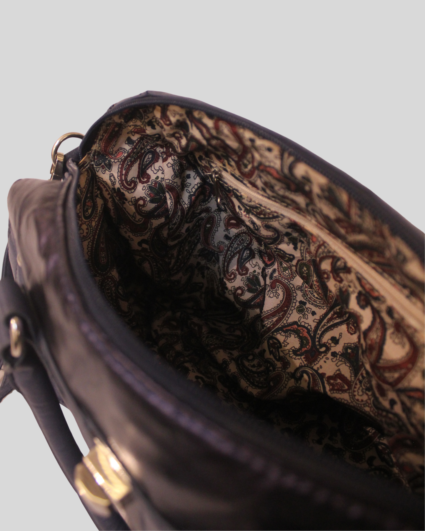 Sac à Main Chic Bi-Matière & Métallisé | Bandoulière Amovible
