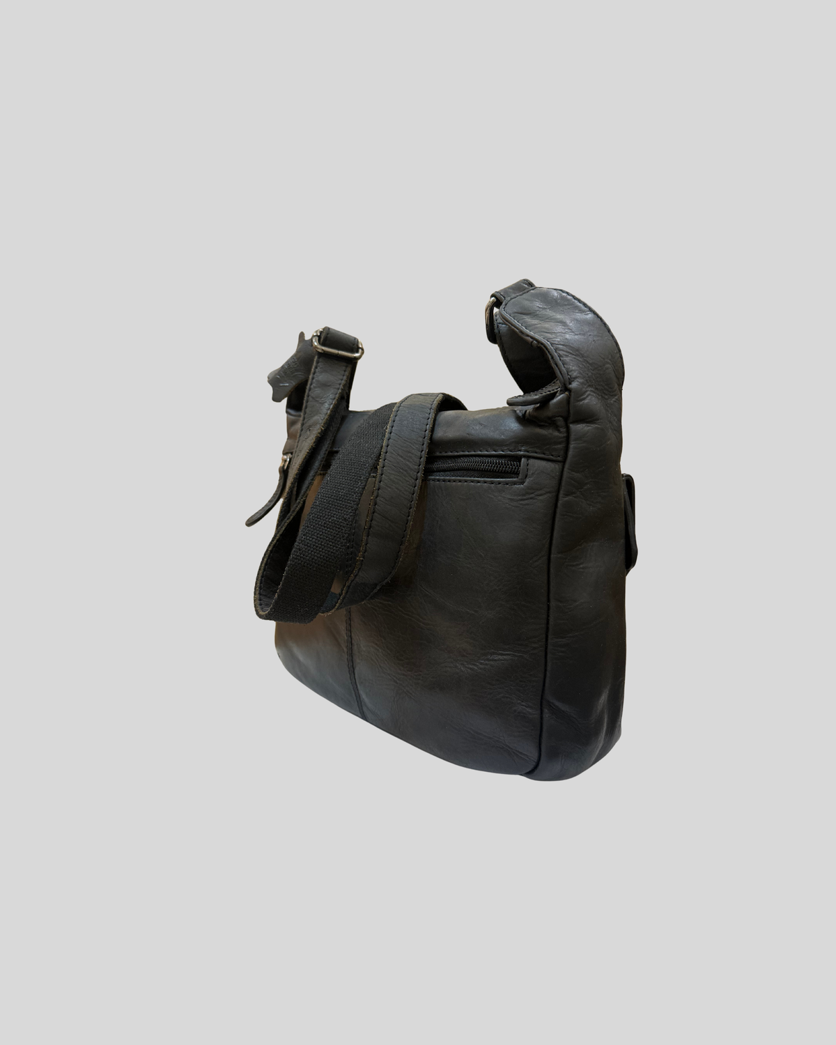 🇩🇪 Louis Wallis – Sac bandoulière noir multi-poches