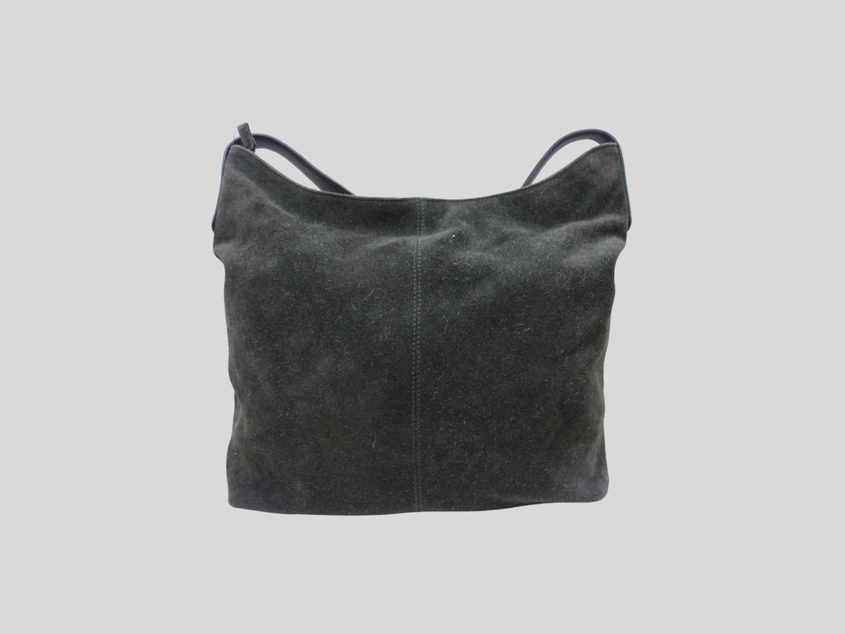 🇬🇧 FatFace – Sac épaule en daim vert foncé