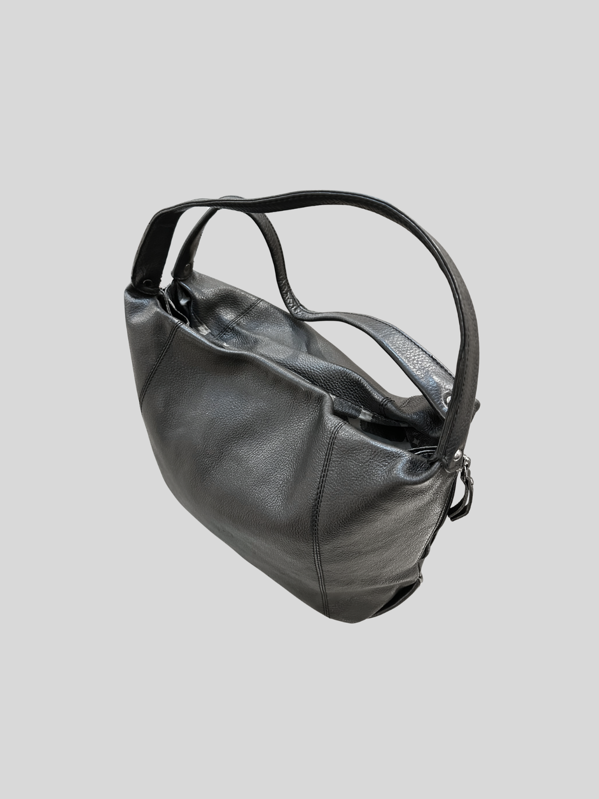 🇧🇪 Belluga – Sac à main noir en cuir véritable