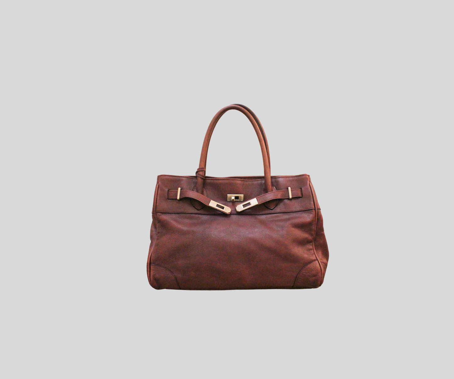 Sac à main Nuria Sanchez bordeaux en cuir véritable